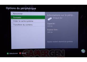 Formater disque dur Xbox360 01
