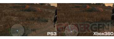 Red dead redemption comparaison PS3 Xbox 360 (2)