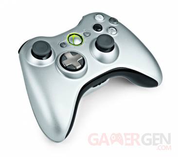 Manette-Xbox360 Silver  02