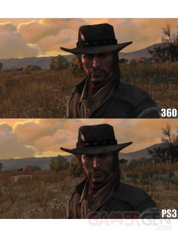 Red dead redemption comparaison PS3 Xbox 360 (6)