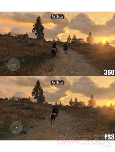 Red dead redemption comparaison PS3 Xbox 360 (7)