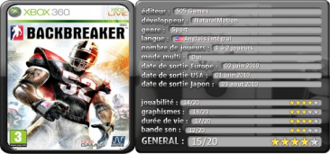 BackBreaker Test PS3 Xbox 360 1 tableau